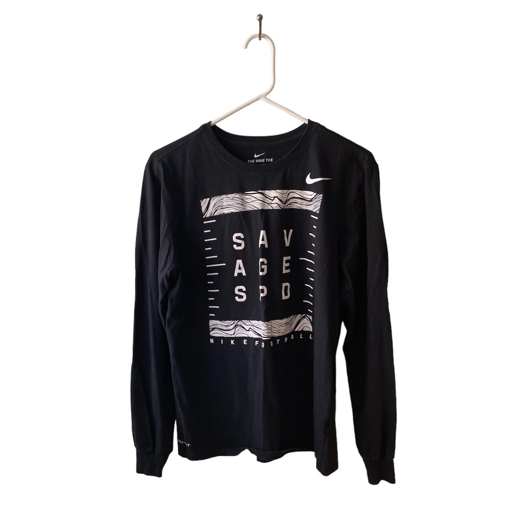 🔥5 for $20🔥 Nike Football Dry-fit Long Sleeve Black Medium Tee